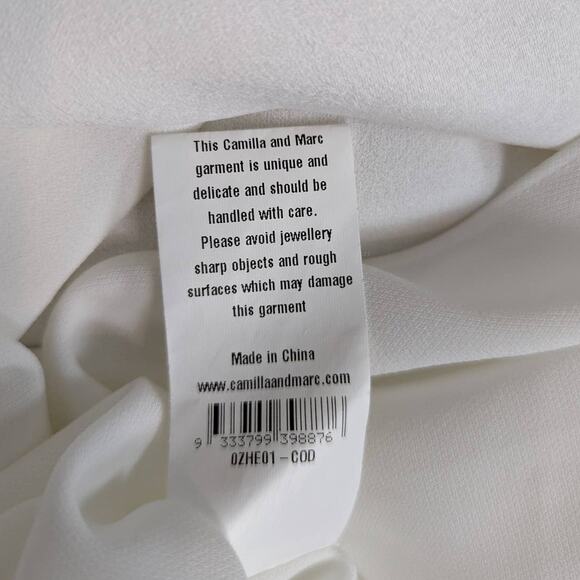 Camilla and Marc High Neck Oversized Shirt Dress White Size 6 - Picture 5 of 14